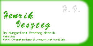 henrik veszteg business card